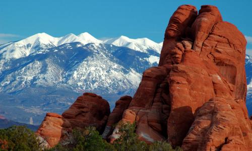 La Sal Mountains Moab Utah
