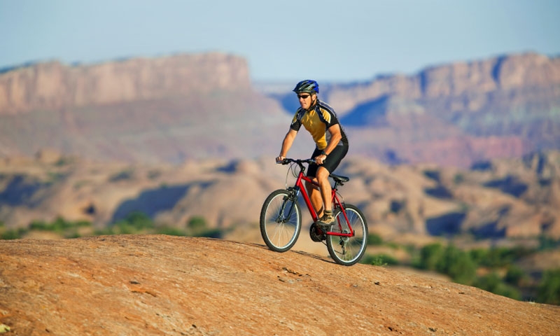 Riding the Slickrock Trail in Moab Utah