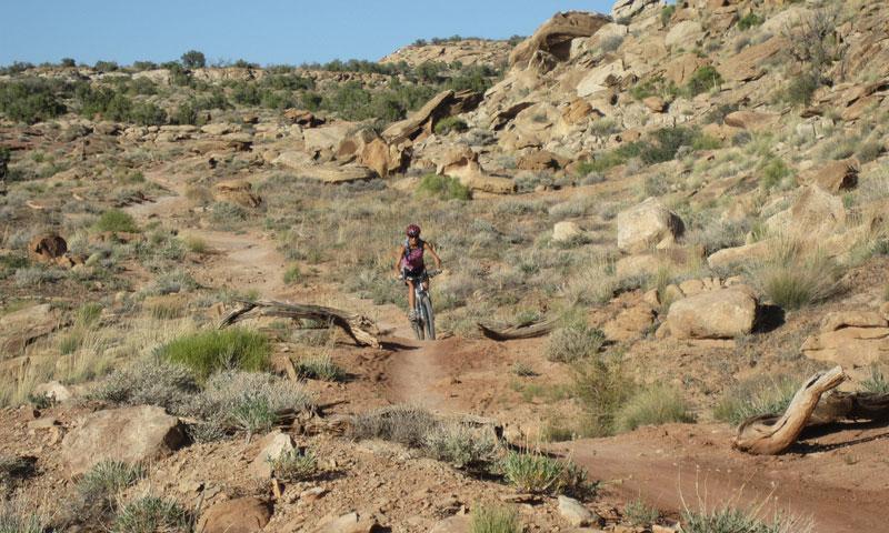 Mountain Biking the Sovereign Trail near Moab