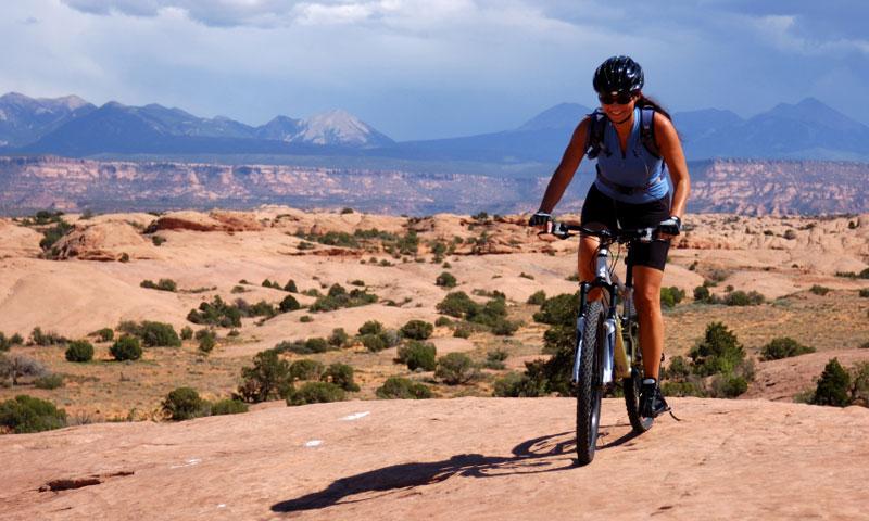 Riding the Slickrock Trail in Moab Utah