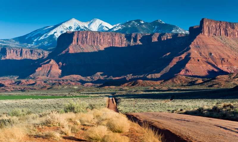 Road to Fisher Towers in Moab