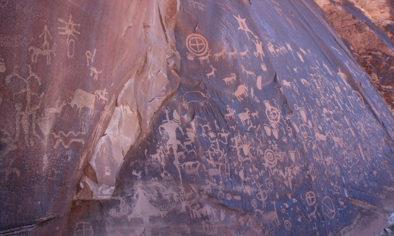 Newspaper Rock State Park near Moab Utah