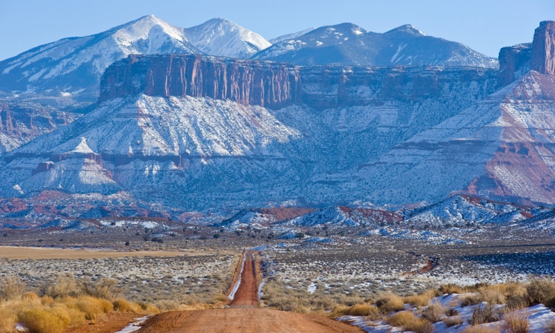 Road through Canyonlands National Park