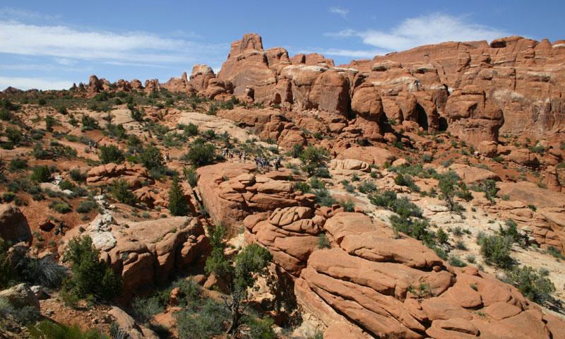 Fiery Furnace area in Arches National Park